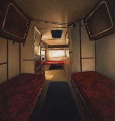 Gina Heyer 'Caravan Interior II' 2015 oil on board 300 x 315 mm